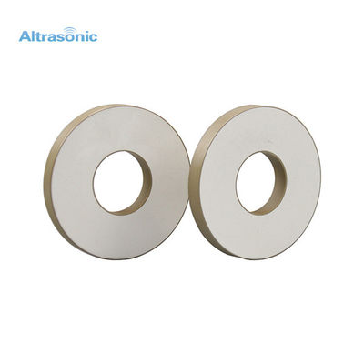 Transductor ultrasónico de cerámica piezoeléctrico del milímetro Ring For 20KHhz del diámetro 50