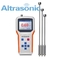 Instrumento de medición de intensidad de sonido ultrasónico azul para líquidos